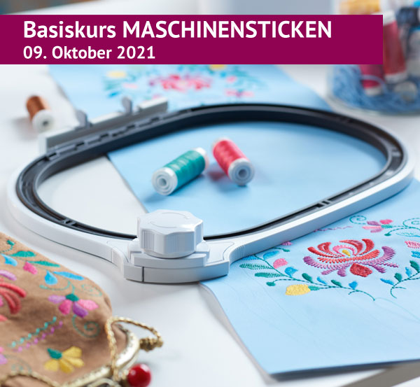 Workshop Basiskurs Maschinensticken im Stoffekontor Leipzig