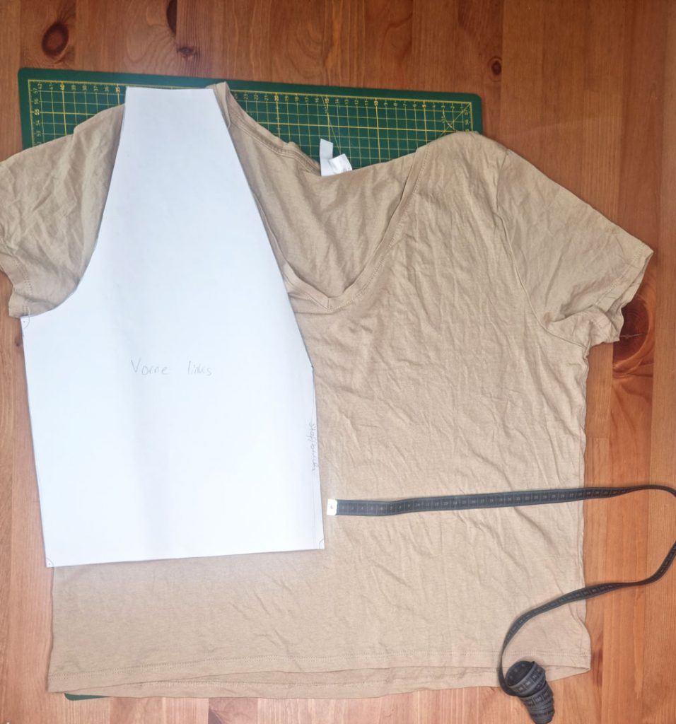 Ausschnitt vom Wickelshirt verlängern