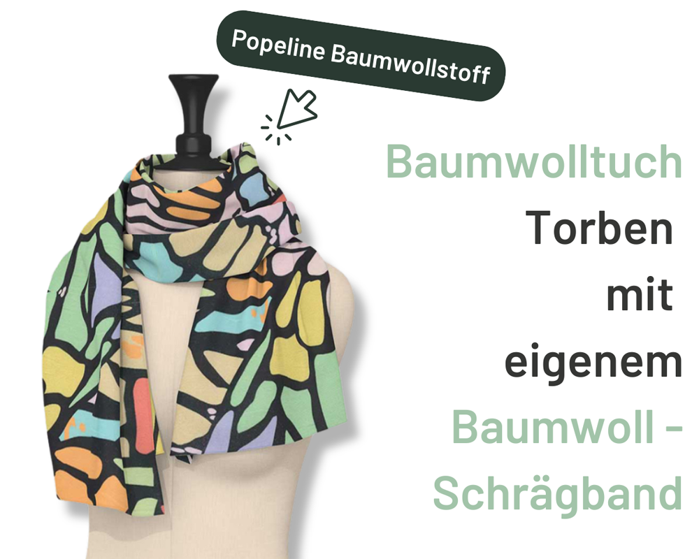 DIY-Projekt-Schrägband-Schal nähen DIY-Projekt-Schrägband-Schal nähen