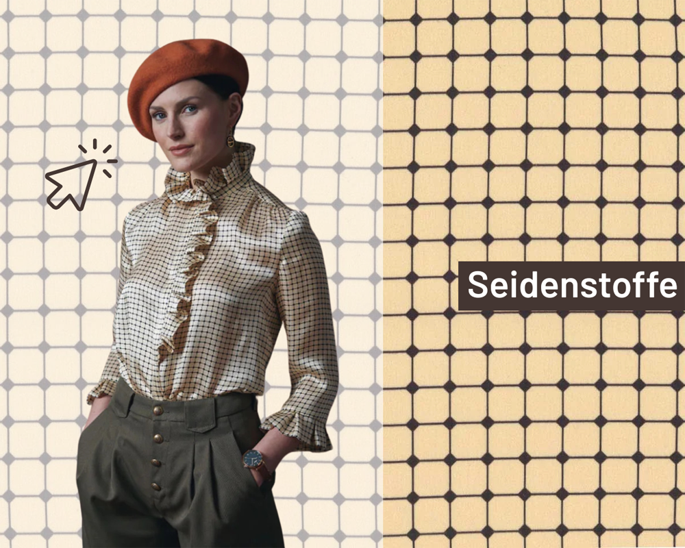 Seidenstoff-Knopfloch nähen-Seidenbluse