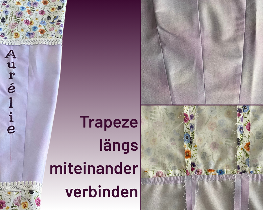 Schultüte nähen-längsnaht setzen