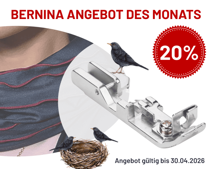 BERNINA Schnureinnähfuß für Overlock