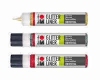 Effektfarbe GLITTER LINER mit Glitzer, Marabu
