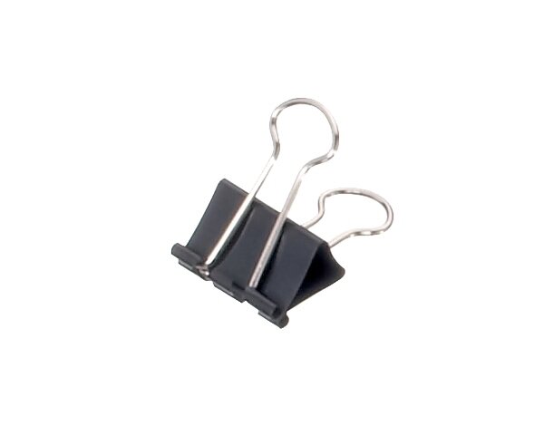 Foldback Clip CLASSIC, 12 Stück, 3 Größen, schwarz