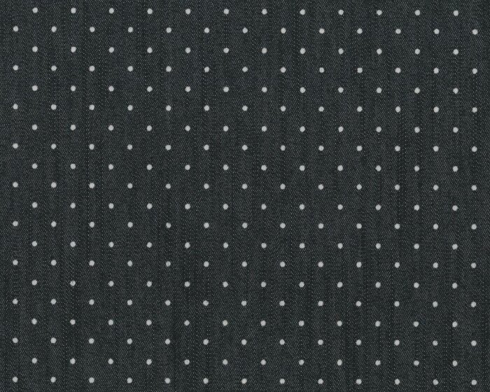 Jeansstretch JOHNNY, dezente Sreifen-Struktur und Punkte, schwarz