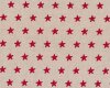 Dekostoff BALTHAZAR, regelmäßige Sterne, natur-rot