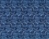 Patchworkstoff Organic Cotton MOODY BLUES, Skizzen-Blumen, dunkelblau-gebrochenes weiß
