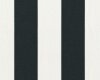 Baumwoll-Dekostoff RAY CANADIENNE, Blockstreifen, weiß-schwarz