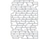 Silhouette-Schablone BRICKS, Ziegelwand, Art Stencil von Marabu