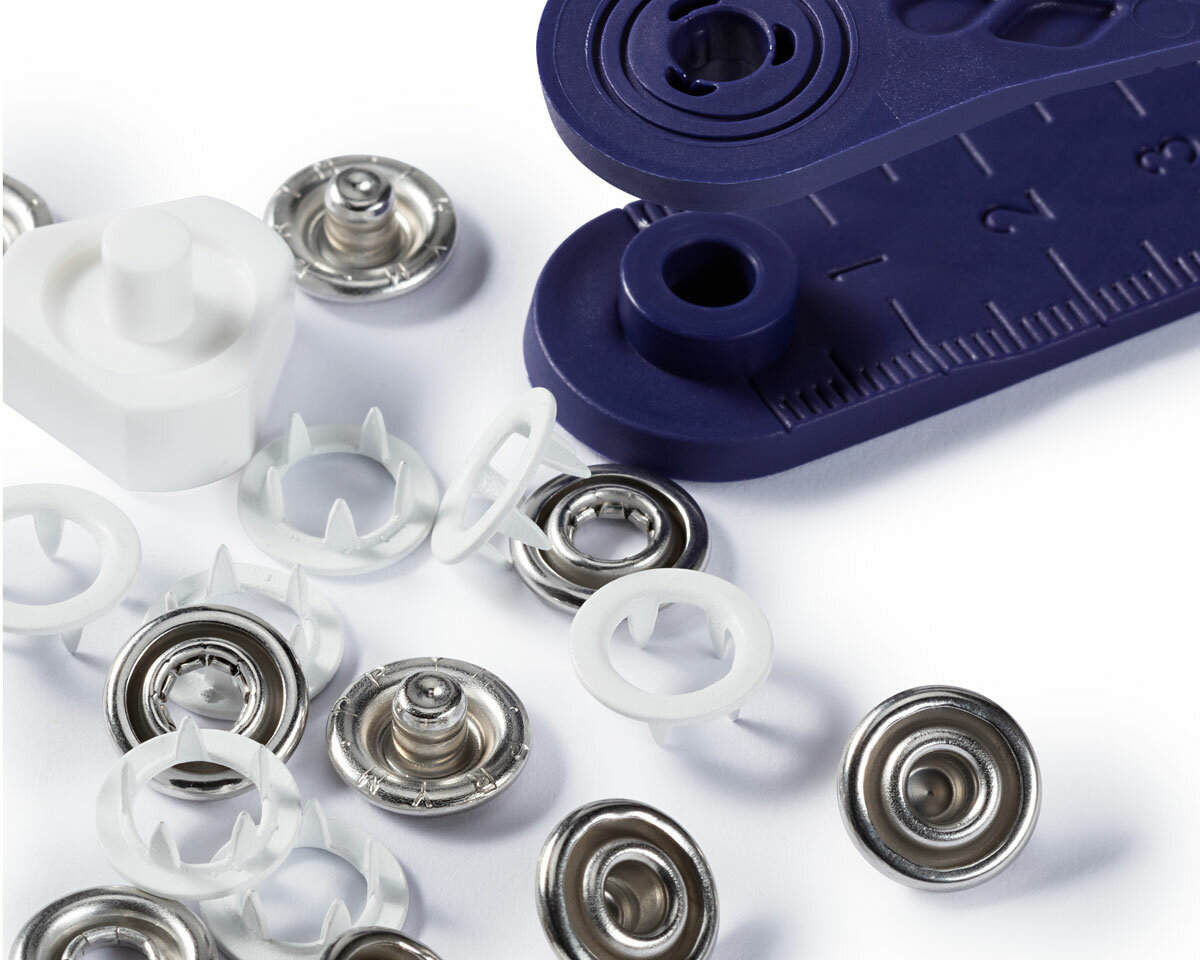 Prym Jersey Druckknöpfe Ring Silber 10mm - 10 Stück