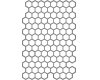Silhouette-Schablone HONEYCOMB, Bienenwaben, Art Stencil von Marabu