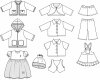 Schnittmuster WINTER Puppenkleider, burda style 7753