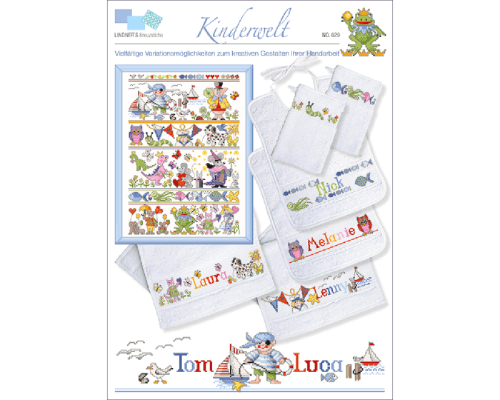 Stickvorlage: Kinderwelt, Lindners Kreuzstiche