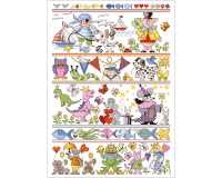 Stickvorlage: Kinderwelt, Lindners Kreuzstiche