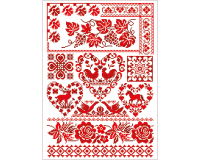 Stickvorlage: Landhausstil, Lindners Kreuzstiche