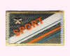 Applikation Banner Sport, olive-orange
