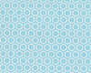Baumwoll-Dekostoff BEES, Hexagons, türkis
