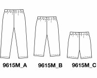 Schnittmuster für Kinder LEGGINS, burda kids 9615