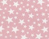 Baumwollstoff in Köperbindung, Jeansstoff JEANY STARS, Sterne, rosa