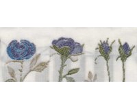 Schmuckwebband ROSEN, 5 cm breit, taubenblau, Acufactum