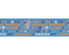 Taftband mit Digitaldruck LITTLE PIRATES, Katzen-Piraten, 25 mm