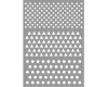 Silhouette-Schablone BASIC COMBINATION, Viereck-Punkt-Dreieck, Art Stencil von Marabu