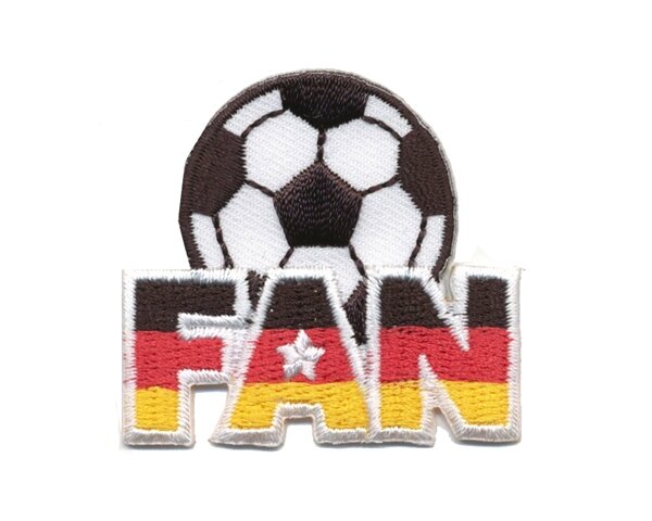 Applikation Fußball-Fan, schwarz-rot-gold