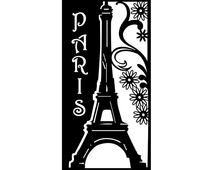 Aufnäher / Bügelbild Eiffelturm Paris France gold 6,2 x 8,9 cm 