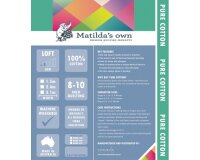Volumenvlies aus Baumwolle PURE COTTON, Matildas Own