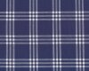 B-Ware Dekostoff "Cardiff Karo", Karo-Streifen-Design, 1,80 m extrabreit, blau