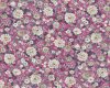 Schwererer Viskosestoff in Köperbindung BLOMMAS, Blüten-Wiese, gedecktes pink-wollweiß