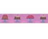 Webband HÜFTGOLD, genussvolle Torten, 23 mm breit, rosa-pink