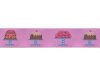 Webband HÜFTGOLD, genussvolle Torten, 23 mm breit, rosa-pink