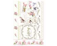 Stickvorlage: Magnolien, Lindners Kreuzstiche