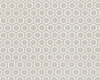 Baumwoll-Dekostoff BEES, Hexagons, natur dunkel