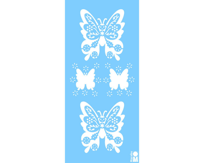 Schablone BUTTERFLY, Schmetterlinge15 x 33 cm
