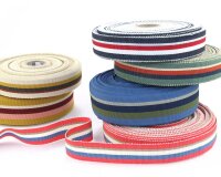 Baumwoll-Ripsband PERU mit Streifen