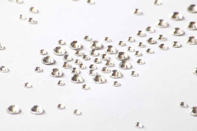 Swarovski-Strasssteine CHRYSTAL ROSE, 3 Größen