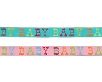 Webband BABY, Schrift, 16 mm breit, 2 Farben