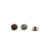 Metallknopf MANSCHETTE, Knotenoptik, altmessing und altsilber