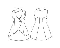 Zwischenmass Schnittmuster GEHROCKWESTE