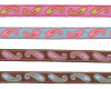 Webband PAISLEY, Paisley-Ornamente, 16 mm breit, 4 Farben