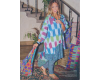 Batik-Patchworkstoff ARTISAN BATIKS, Karo, rosa-pastellgelb