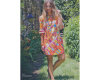 Batik-Patchworkstoff ARTISAN BATIKS, Karo, rosa-pastellgelb