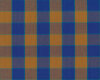 Feinstes Baumwollgewebe ARTISAN WOVEN, Karo-Muster, blau-braun