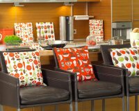 Deko-Westfalenstoff LIVING KOCHKUNST, Küchenutensilien, beige