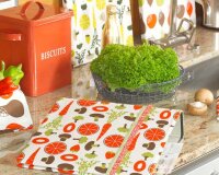 Deko-Westfalenstoff LIVING KOCHKUNST, Küchenutensilien, beige