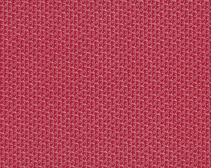 Patchworkstoff VOLUME II, Schreibschrift, gedecktes rot-gebrochenes weiß, Moda Fabrics
