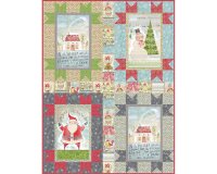 60-cm-Rapport Patchworkstoff MERRY STITCHES, große Weihnachtsbilder, Cori Dantini