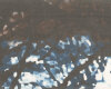 90-cm-Rapport Feiner italienischer Seiden-Chiffon BLUEMARINE, Tupfen-Wolken, gedecktes blau-anthrazit